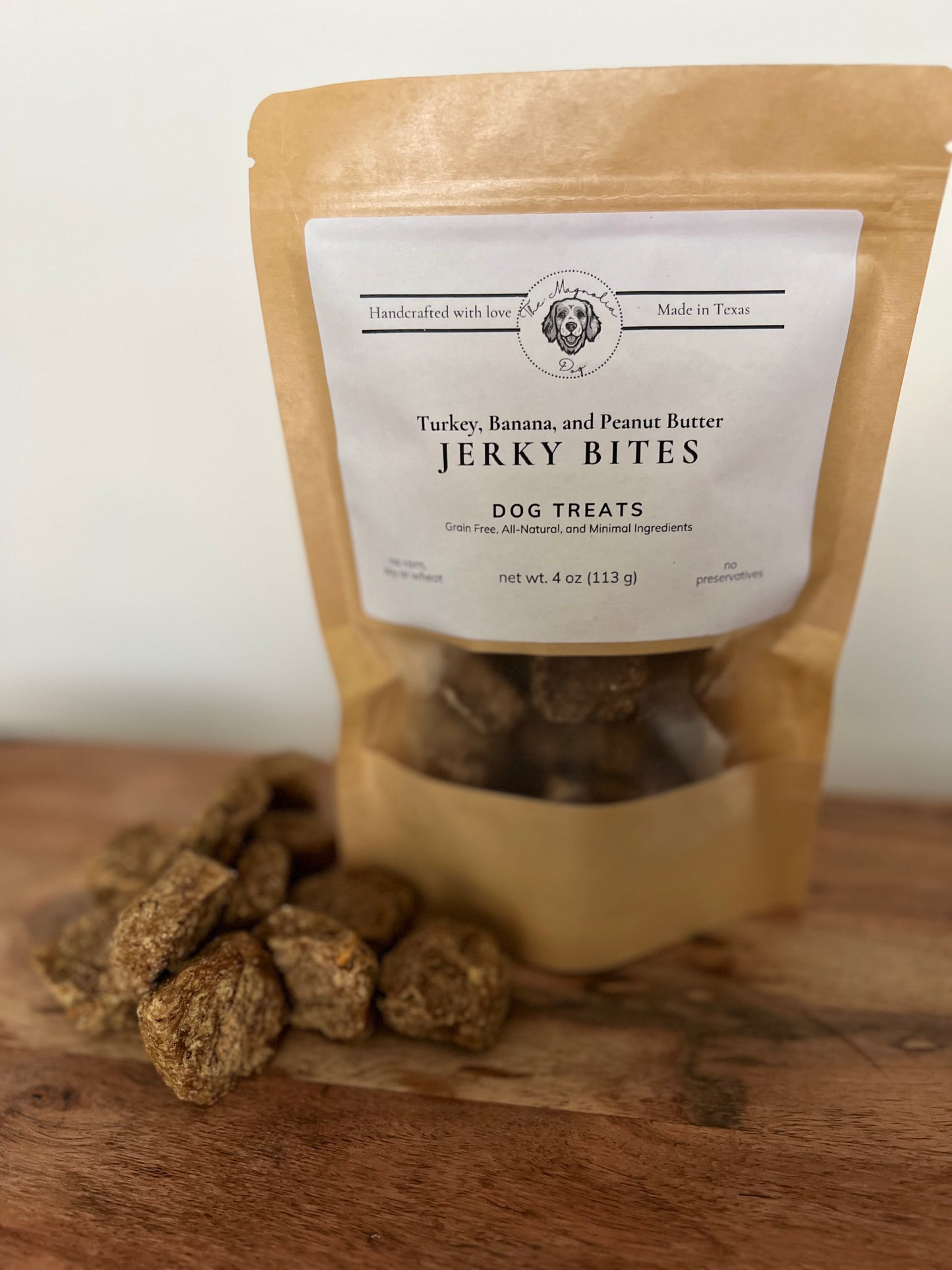 PB-Banana Turkey Jerky Bites