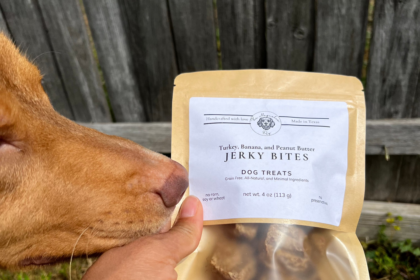PB-Banana Turkey Jerky Bites